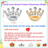 lot 12/24/48pcs small crown brooch pins for women fashion gold silver rhinestone crown brooches pin for men suit jacket bulk crown pins...