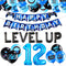 28 PCS Level UP Birthday Decoration Video Game 12 Birthday Decorations Gamer Party Supplies Twelve years old Birthday Party Decorations...