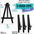 U.S. Art Supply 5" Mini Black Wood Display Easel (Pack of 12), A-Frame Artist Painting Party Tripod Easel - Tabletop Holder Stand for Small Canvas...