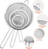 3Pcs Super Wire Extra Fine Mesh Strainer with Handle, Small Medium Large Size Sifter Metal Strainer Set, Stainless Steel Sieve Fine Mesh Strainers...