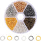 1200pcs Mixed 6 Colors Jump Rings Jewelry Making Supplies Open Jump Rings 5mm(0.2 inch) 21 Gauge Jump Ring for DIY Bracelet Earrings Necklace Jewe...