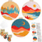 Louise Maelys 3 Set Landscape Embroidery Kits for Beginners with Mountain sun moon pattern,Adults Starter Cross Stitch Kit DIY Needlepoint Kits...