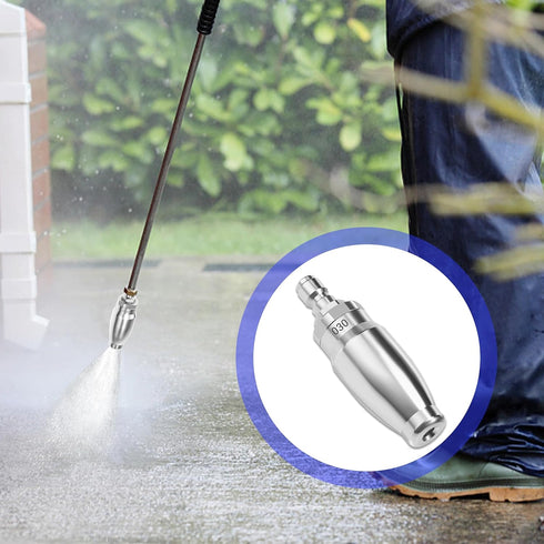 RIDGE WASHER Turbo Nozzle for Pressure Washer, Pressure Washer Nozzle, 6-in-1 Quick Changeover with 1/4'' Quick Connect...