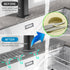 Sink Splash Guard Protects Against Water Splash, Kitchen Sink Area Splash Guard, Faucet Drain Pad Keep Countertop Cleaning and Drying,17.5 inch (G...