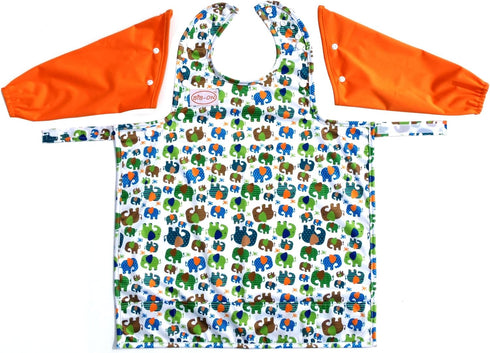 BIB-ON Long Sleeves, Full-Coverage Bib and Apron Combination for Infant, Baby, Toddler Ages 0-4....