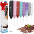 Powerful Milk Frother Handheld Foam Maker, Mini Whisk Drink Mixer for Coffee, Cappuccino, Latte, Matcha, Hot Chocolate, No Stand, Black...