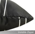 Adabana Outdoor Waterproof Pillow Covers 18x18 Inch Set of 4 Black and White Modern Geometric Throw Pillows Cover Decorative Boho Pillow Covers fo...