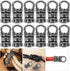 HEALLILY 100pcs Metal Ends Cord Caps Fasteners Clasp Leather Cord Finding Kit for Jewelry Tassel Bracelet Making 2mm Holes...