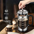 34 Ounce French Press Coffee Maker Chromium Stainless Steel Coffee Press, with 4-Level Filter System, Heat Resistant Thickness Borosilicate Glass,...
