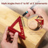 Small Carpenter Square Woodworking - Small Square Tool with Fixed Angle Pin and 0.9mm Mechanical Pencil - Precision Accurate Mini Carpenter Square...