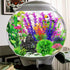 Aquarium Decorations Fish Tank Artificial Plastic Plants, 12pcs Aquarium Decor Plants and Cave Rock Decoration Set Hideout Ornaments, Fish Tank Ac...