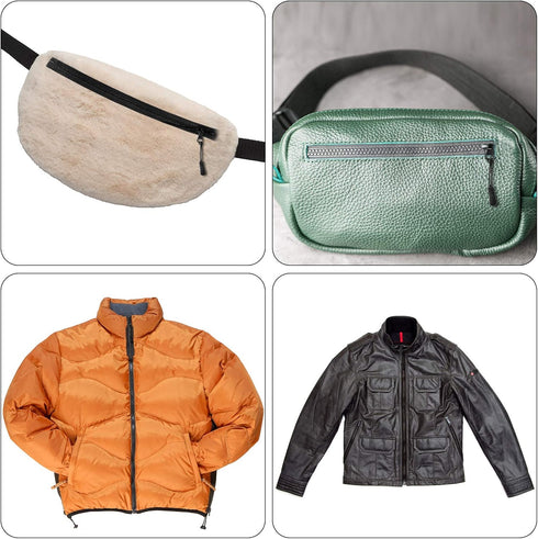 WILLBOND 4 Pcs #5 Black Plastic Zipper Separating Jacket Black Zipper Fastener for Coat Jacket Pillow Lamp Sewing Crafts(25 Inch)...