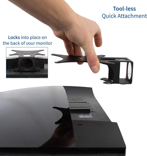 VIVO Quick Attach VESA Adapter Plate Bracket Designed for Dell SE2416HX, SE2717HX, SE2717H, S2216M, SE2716H, SE2216H, S2817Q, SE2417HG, S2316H, S2...