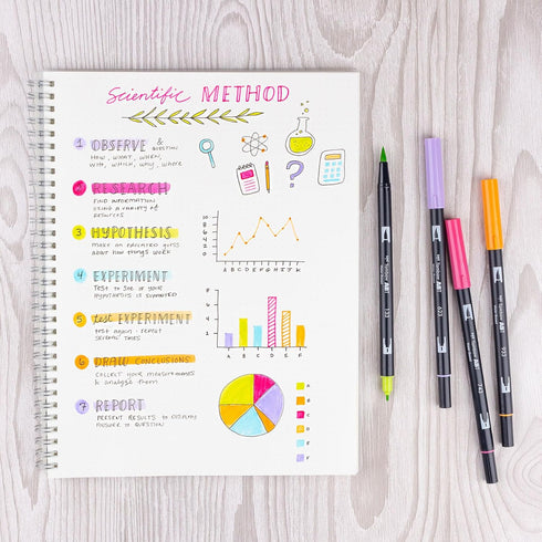 Tombow Dual Brush Pen Set, Yay Sorbet 6...