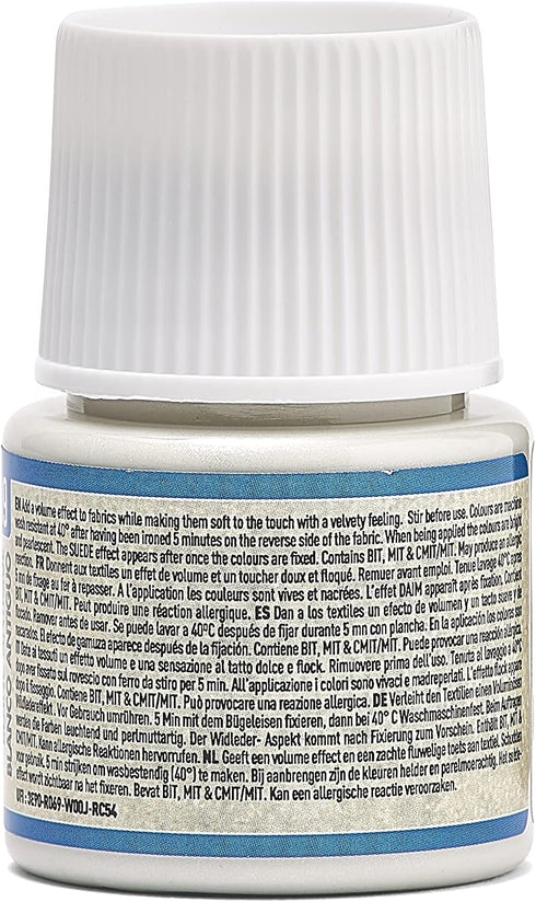 Pebeo Suede Effect Setacolor Fabric Paint, 45ml, Antique White...