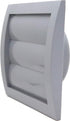 Gray Exhaust Hood Vent 4'' Inch with Built-in Pest Guard Screen and Flange, White, Air Vent Cover, HVAC Exhaust Vent Duct Cover, Exhaust Cap