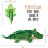 Plush Creations Talking Stuffed Mommy Alligator with 3 Baby Alligators in her Tummy | Stuffed Animal Family | Stuffed Animal Mom and Baby | Baby T...
