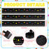30 Pcs Magnetic Strip Bulletin Board Borders 11.81 x 1.5 Inch Classroom Borders for Bulletin Board Decorations Magnetic Borders for Classroom Whit...