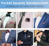 Mantieqingway Cotton Floral Handkerchiefs for Men 5 PCS Pocket Squares with 1 Holder, for Wedding Party Tuxedo Suit Jacket...
