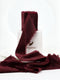 HUIHUANG Burgundy Velvet Ribbon 2 inch Frayed Silk Velvet Fringe Ribbon for Flower Bouquet, Gift Wrapping, Invitations, Holiday Christmas Decor, W...