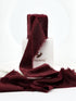 HUIHUANG Burgundy Velvet Ribbon 2 inch Frayed Silk Velvet Fringe Ribbon for Flower Bouquet, Gift Wrapping, Invitations, Holiday Christmas Decor, W...