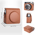 Protective Case for Fujifilm Instax Square SQ40 Instant Camera - Vintage PU Leather Camera bag with Adjustable Shoulder Strap - Classic Brown...
