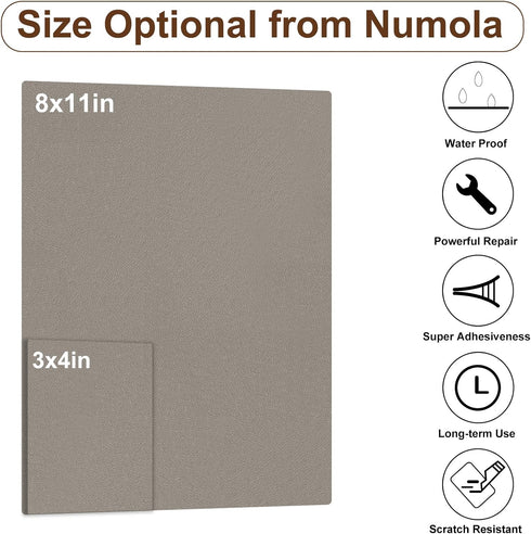 Numola Leather Repair Patch 8×11inch Self-Adhesive Leather Repair Tape, Scratch/Holes Vinyl Repair Kit for Couch, Car Seat, Sofas, DIY Furniture U...