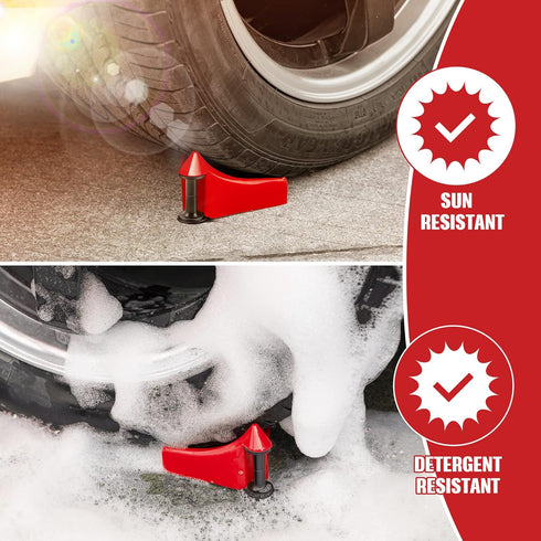 4 Pcs Car Hose Guide, Tire Hose Roller for Car Washing, Detailing Tire Hose Guide Preventing Pressure Washer Hose Stuck Under The Tires, Car Plast...