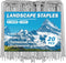 Garden Stakes - Landscape Staples for Plants, 20 Pack Garden Staples Landscape Fabric Stakes 6 inches 11 Gauge Lawn Staples Fence Stakes for Garde...