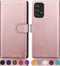 SUANPOT for Samsung Galaxy A52 4G& 5G Wallet case with RFID Credit Card Holder PU Leather Flip Folio Book Phone case Shockproof Cover for Women Me...