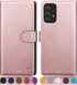 SUANPOT for Samsung Galaxy A52 4G& 5G Wallet case with RFID Credit Card Holder PU Leather Flip Folio Book Phone case Shockproof Cover for Women Me...