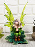 Ebros Mythical Goddess Green Earth Pixie Dust Fairy Blowing Crystal Bubble Statue 6" Tall Whimsical Tribal Gaia Faerie Fantasy Sculpture...