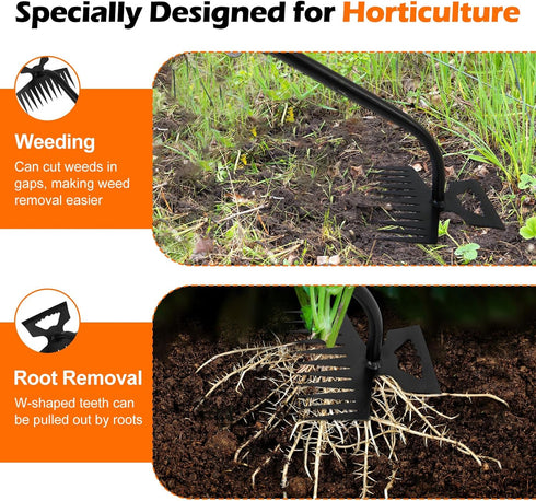 2024 New Gardening Hand Weeder Tools, Weeding Artifact Uproot Weeding Tools, Manganese Steel Weed Remover Tool Hand Weed Puller, for Yard and Gard...