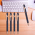 8 Pcs Blue Ink Ballpoint Pen with Stylus Tip 2 in 1 Stylus Ballpoint Pen Metal Pens Stylus Pen for Touch Screens School Office Coworkers (Blue Ros...