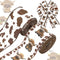 Highland Cow Wired Edge Ribbon Cow Print Craft Ribbon White Brown Fabric Ribbon for Wreath Bow Making DIY Crafts Wrapping Party Decor Supplies, 2 ...