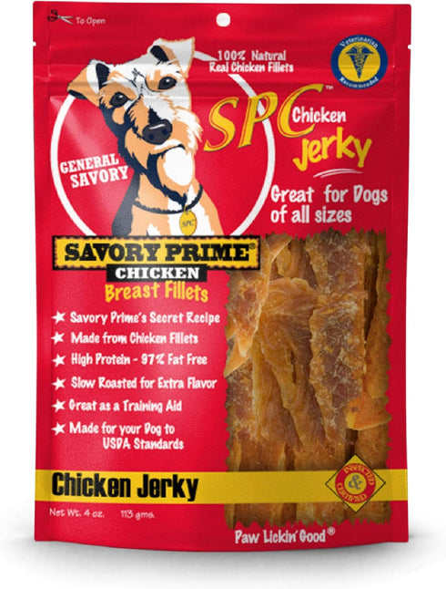 Savory Prime Chicken Jerky Treat, 4-Ounce...