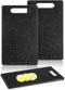 2 Pcs Small Cutting Board for Kitchen Mini Plastic Cutting Board Set Bar Dishwasher Safe Granite Color Cutting Board for Camping Food Fruits Prep ...