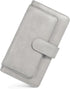 UTO Women PU Leather Wallet RFID Blocking Large Capacity 15 Card Slots Smartphone Holder Snap Closure...