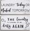 2 Pieces Laundry Room Decor Sign Rustic Farmhouse Bathroom Wall Decor Funny Laundry Signs, 12 x 6 Inch(White)...