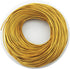 Glory Qin Soft Round Genuine Jewelry Leather Cord Leather Rope (Gold 2mm 10 Yards)...