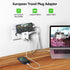 European Travel Plug Adapter, International Plug Adapter,with 20W PD&QC 3.0 USB-C and USB-A Ports Charging Faster,Travel Essentials from US to Mos...
