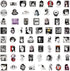 120pcs Junji Ito Stickers for Water Bottles, Black White Horror Manga Stickers, Cool Thriller Waterproof Vinyl Decals for Teens Adults Laptop Car ...