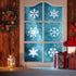 HOWAF 30 Pieces Snowflake Christmas Stencils 3x3 Inches Winter Christmas Stencils Reusable Craft Snowflake Stencils for Painting On Wood Wall Door...