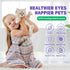 HICC PET Eyes Wipes for Dogs & Cats - Gently Remove Tear Stain, Eye Debris, Discharge, Mucus Secretions - Coconut Oil Pet Cleaning Grooming Deodor...