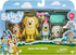 Bluey Figure 4-Pack, Pass The Parcel 2.5-3 inch, Bingo, Lucky's Dad and Lila Character Figures with Accessories...