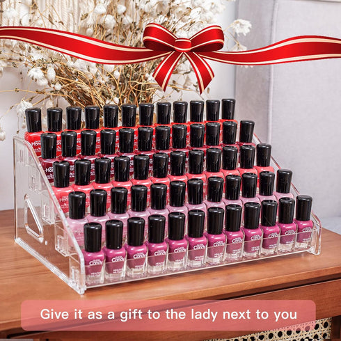 Nail Polish Organizer Sunglass Organizer - 5 Layers Nail Polish Holder Sunglass Holder - Acrylic Nail Polish Stand Sunglass Display Stand - Nail P...