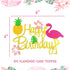 LaVenty Moana Cake Topper Moana Birthday Cake Decoration Flamingo Cake Toppers Flamingo Happy Birthday Cake Decoration...
