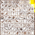 80 Pcs 4 x 4 Inch Stencils for Painting on Wood, Reusable Flower Stencils Butterfly Stencils Bird Plastic Stencils Bee Wall Stencil DIY Craft Temp...