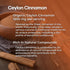 Ceylon Cinnamon Supplement - Certified Organic - Non-GMO - Gluten Free - Supports Healthy Metabolism - Antioxidant Benefits - 60 Vegan Capsules...