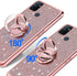 B-wishy for OnePlus Nord N100 Phone Case with Stylus Pen, Luxury Glitter Sparkles Cute Silicone TPU Case for Women Girls with Kickstand, Bling Rhi...